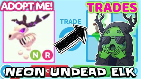 NEON UNDEAD ELK TRADING VALUE IN ADOPT ME! - YouTube