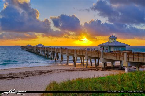 Juno Beach Pier Sunrise February 23 2019 | Juno beach, Juno beach pier ...