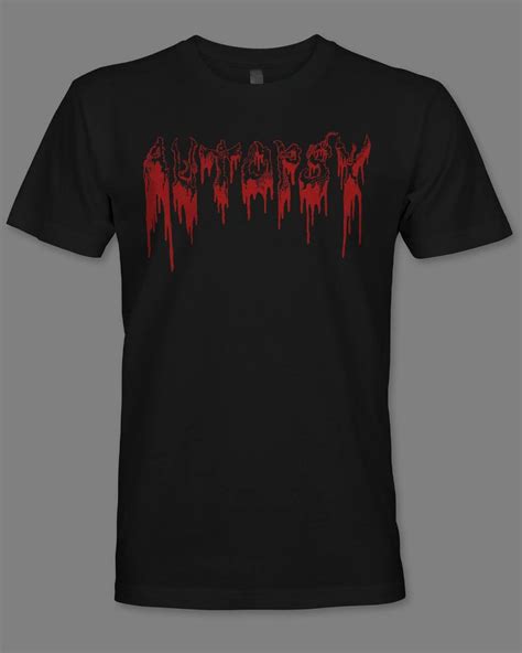 Classic Autopsy Logo T-shirt (Red) | AutopsyDeathMetal