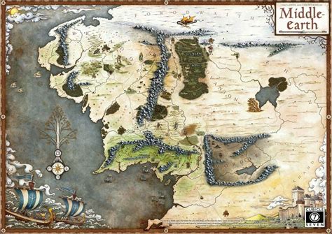 The Lord of the Rings RPG map reveal | Middle earth map, Middle earth ...