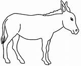 Donkey coloring page  Animals Town color Sheet sketch template