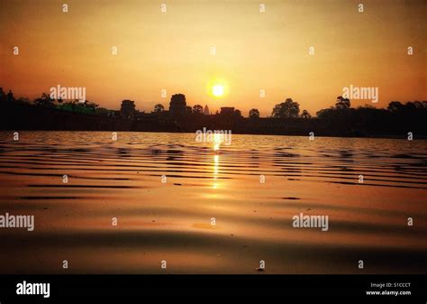 Sunrise at Angkor wat Stock Photo - Alamy