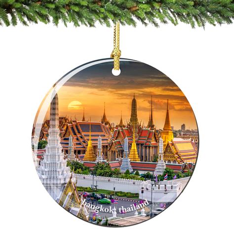 Bangkok Thailand Christmas Ornament Porcelain