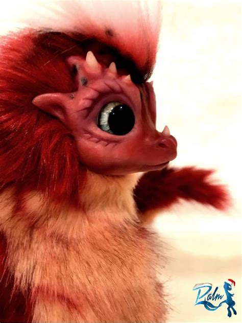 Red Dragon doll fantasy creature. Plush realistic dragon | Etsy