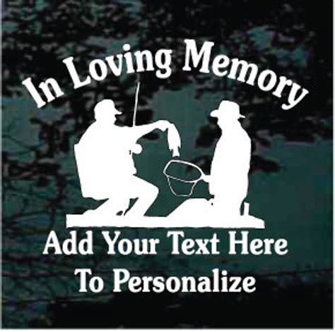 Hunting & Fishing Memorial Decals & Stickers for Cars & Trucks