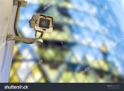 Security Cctv Camera Office Building Night Stock Photo 270524381 ...