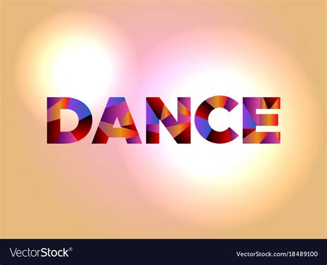 Dance concept colorful word art Royalty Free Vector Image