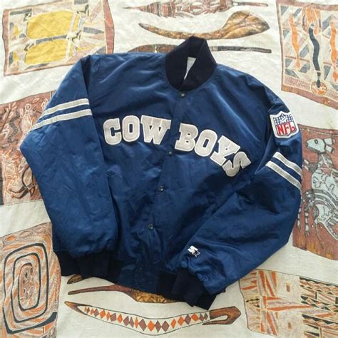 Dallas Cowboys Starter Jacket / Vintage Rare Dallas Cowboys Starter Satin Jacket Size M Dallas ...