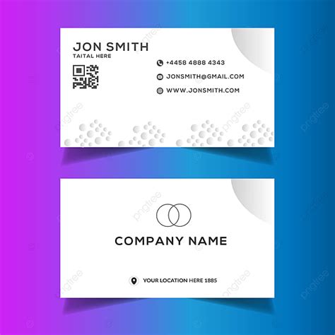 Corporate White Business Card Design Template Download on Pngtree