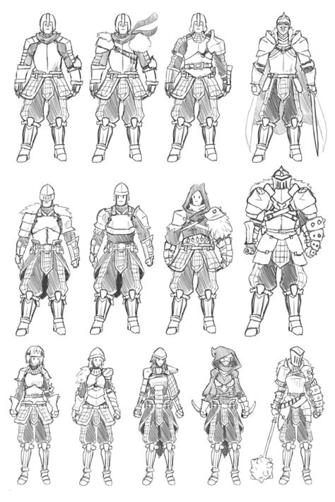 Knight armor Drawing Reference and Sketches for Artists