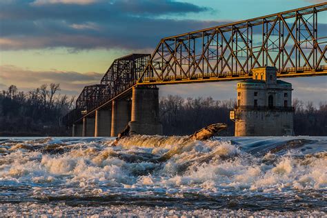 Chain of Rocks bridge. Photograph by Jack Rainey - Fine Art America