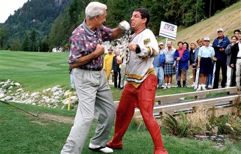 Adam Sandler & Bob Barker recreate Happy Gilmore fight | FilmFad.com