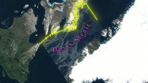 Davis Strait Map 30813616 Stock Video at Vecteezy