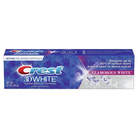 Crest 3D White, Whitening Toothpaste Glamorous White, 4.1 oz - Walmart.com