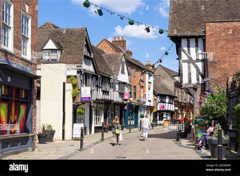 Worcester Friar street shops and businesses on the old Half timbered ...