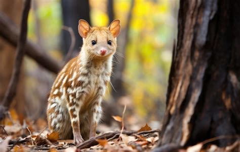 Premium Photo | A quoll in the natural habitat