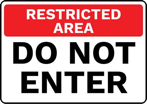 restricted-area-do-not-enter-sign-ENT011 - Create Signs