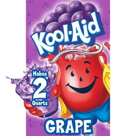 Kool Aid Unsweetened Grape Purple Powdered Soft Drink Mix Packet, 0.14 oz - Fry’s Food Stores