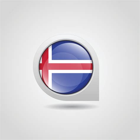 Iceland Flag Map Pin 13036169 Vector Art at Vecteezy