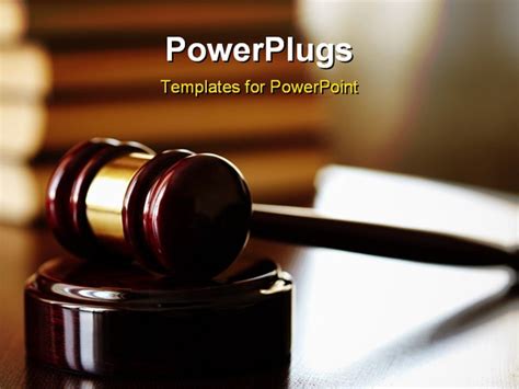 juridical concept with hammer and law books selective focus on nearest part PowerPoint Template ...