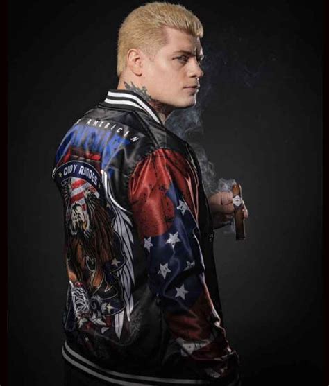 AEW Double or Nothing Cody Rhodes Bomber Jacket