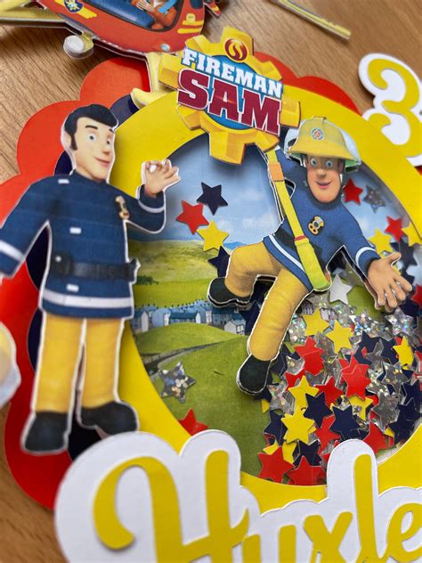 Fireman Sam Shaker Cake Topper | Etsy