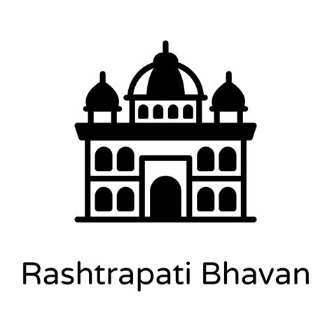 Rashtrapati Bhavan landmark 3210513 Vector Art at Vecteezy