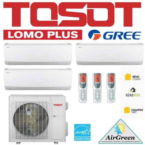 TripleZone Heat Pump Tosot UltraHeat -30°C Installation Montreal