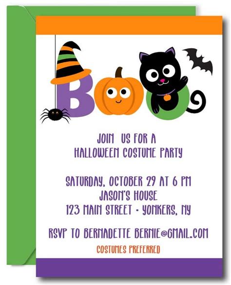 Boo Kids Halloween Party Invitations - Announce It!