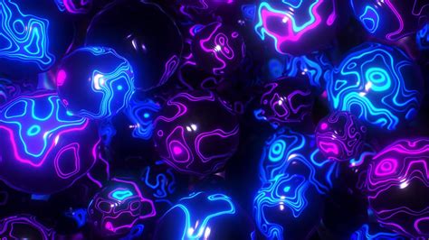 Liquid Neon Balls in Zero Gravity Abstract Background video | Footage | Screensaver - YouTube