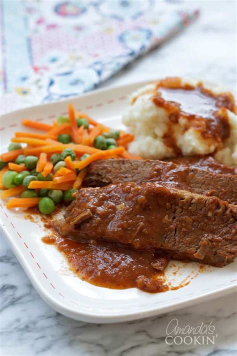 Beef Brisket & Gravy - tender and delicious oven brisket