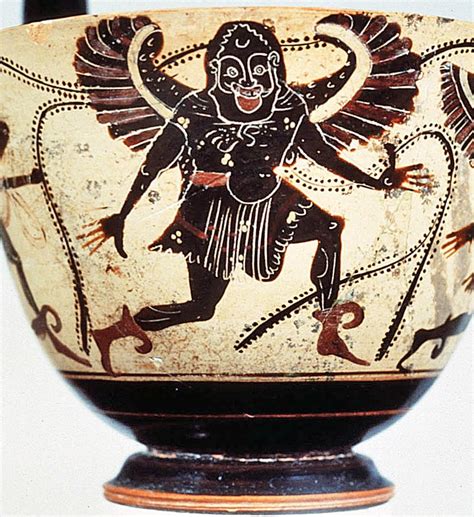 Ladle (black-figured kyathos) with Perseus chasing Gorgons; Attributed ...