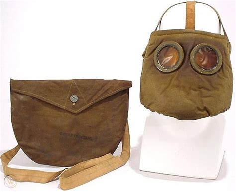 WWI French M2 Gas Mask France Gasmask Doughboy WW1 NR! | #23236308