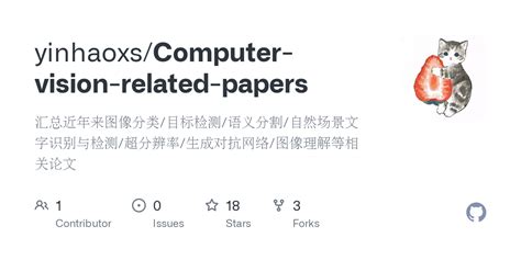 GitHub - yinhaoxs/Computer-vision-related-papers: 汇总近年来图像分类/目标检测/语义分割 ...