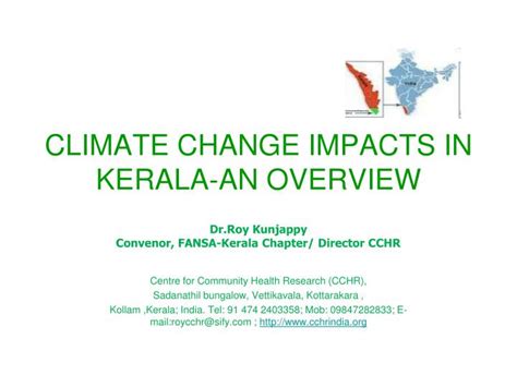 PPT - CLIMATE CHANGE IMPACTS IN KERALA-AN OVERVIEW PowerPoint ...