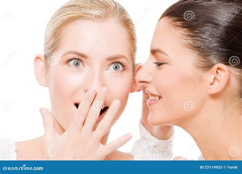 Sharing secrets stock image. Image of person, expression - 23114925