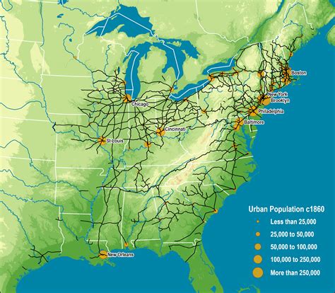 American Railroad Map