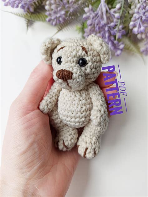 Crochet Bear Pattern Amigurumi Mini Teddy Bear Pattern - Etsy | Crochet ...