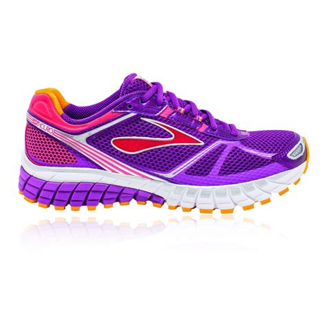 Brooks Aduro 3 Womens Purple Cushioned Running Sports Shoes Trainers ...