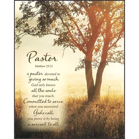 ["This Pastor Plaque is the perfect present for your pastor, featuring a photo of orange and ...