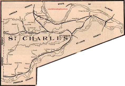 St Charles County Mo Map - Hiking In Map