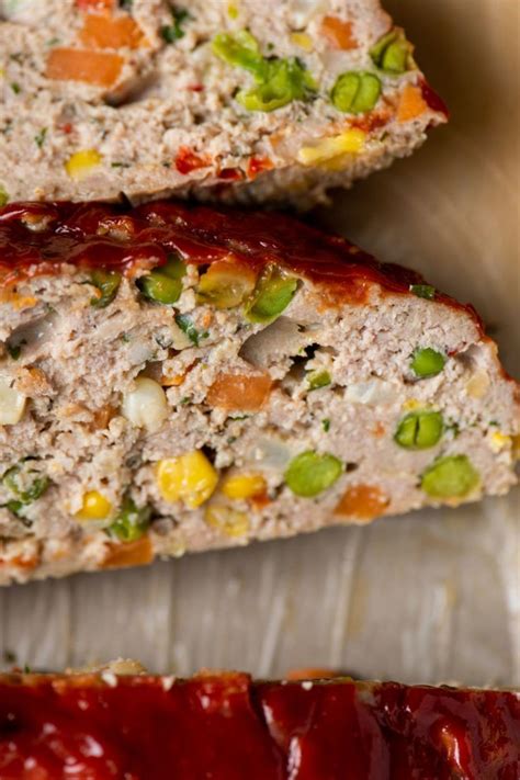 Vegetable Studded Turkey Meatloaf Recipe — The Mom 100 | Recipe | Turkey meatloaf, Meatloaf ...