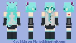 Miku ♥ Vocaloid Minecraft Skin