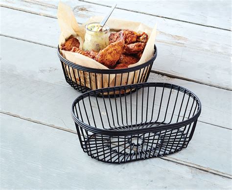 Black Wire Baskets! Available in 2 sizes... | Catering food displays ...