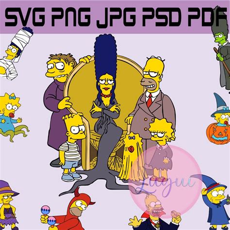 Simpson Svg Bart Homer Simpson Halloween Svg Pdf Png - Etsy Australia