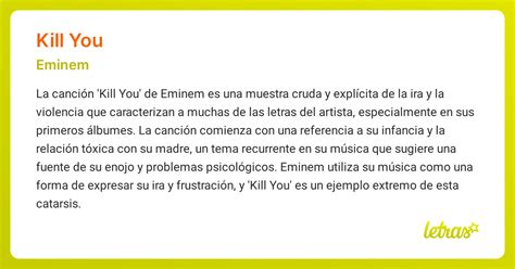 Significado de la canción KILL YOU (Eminem) - LETRAS.COM