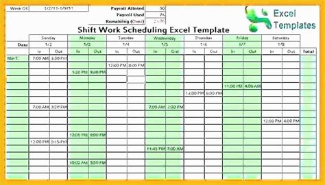 Free Work Schedule Maker Template Of Employee Schedule Maker Excel Schedule Maker Excel ...