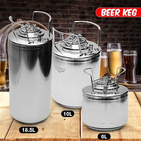 6/10/19L Stainless steel Ball Lock Beer Keg Growler for Craft Beer ...