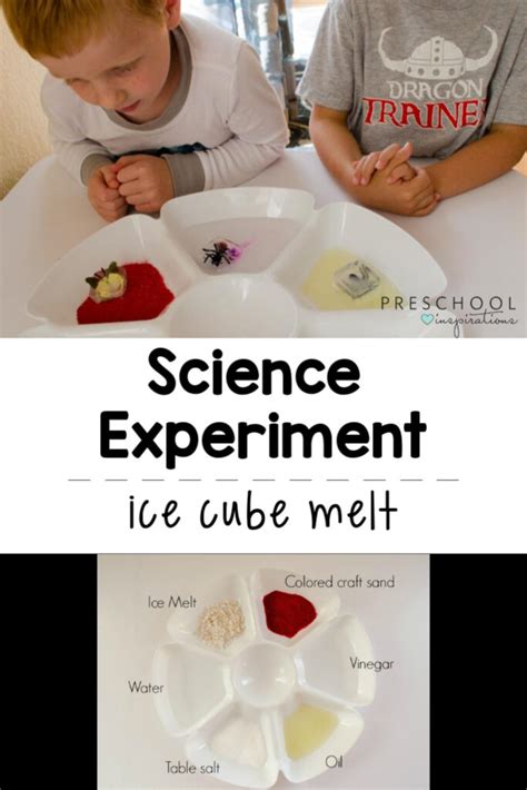 Ice Cube Melt Science Experiment - Preschool Inspirations