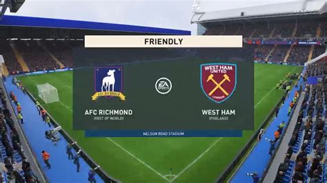 FIFA 23 AFC RICHMOND VS WEST HAM - YouTube